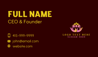 Lotus Spa Hand Business Card Image Preview