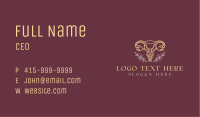 Floral Female Uterus Business Card Image Preview