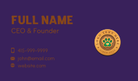 Paw Print Pet Veterinary Business Card Preview