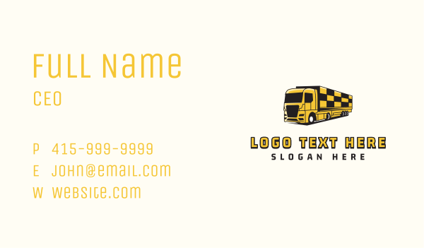 Freight Trucking Haulage Business Card Design Image Preview