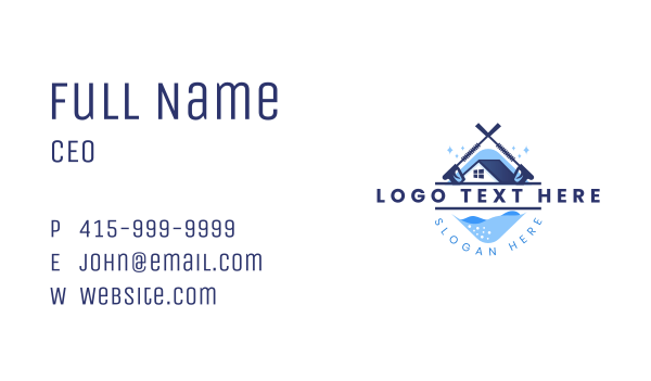 Power Washing Home Clean Business Card Design Image Preview