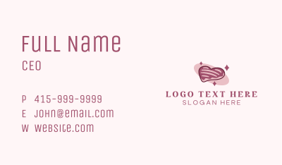 Heart Sugar Cookie Business Card Image Preview