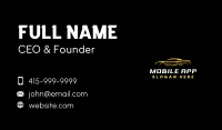 Sedan Car Detailing Business Card Design