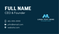 3D Generic Letter M Business Card Image Preview
