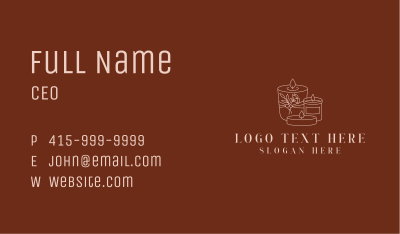 Tealight Container Candles Business Card Image Preview
