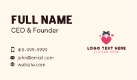 Cat Heart Veterinary Business Card Image Preview