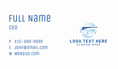 Vehicle Pressure Wash Business Card Image Preview