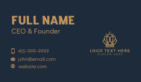 Luxury Gold Crown Business Card Design