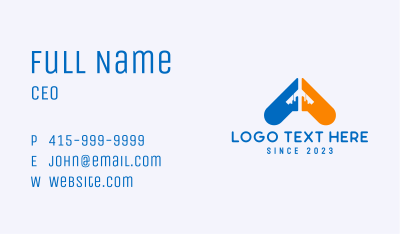 Jet Plane Letter A Business Card Image Preview