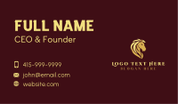 Gold Horse Stallion Business Card Image Preview