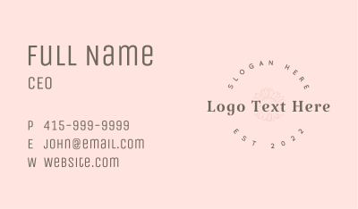 Floral Feminine Boutique Business Card Image Preview