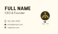 Gold Wheat Whisk Business Card Image Preview