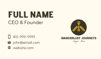 Gold Wheat Whisk Business Card Image Preview