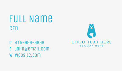 Blue Bear Dental Care Business Card Image Preview
