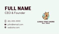 Cute Lovely Puppy Business Card Design