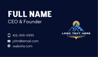 Peak Mountain Camping Business Card Design