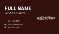 Vintage Generic Bar Business Card Image Preview