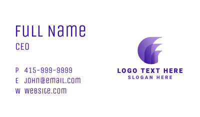 Violet Generic Accounting Agency Business Card Image Preview