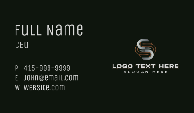 Startup Modern Tech Letter S Business Card Image Preview