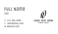 Black Gothic Lettermark  Business Card Image Preview