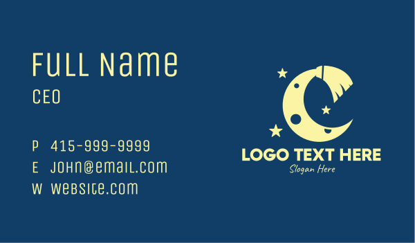 Broom Moon  Business Card Design Image Preview