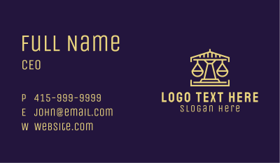 Courthouse Law Firm  Business Card Image Preview