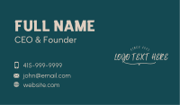 Playful Marker Wordmark Business Card Image Preview