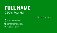 White University Wordmark Business Card Image Preview