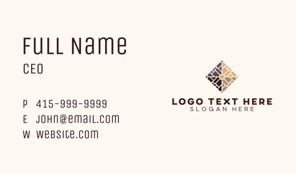 Flooring Pavement Tile Business Card Design Image Preview