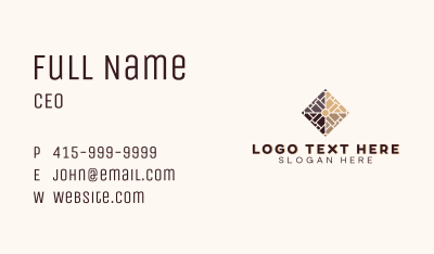 Flooring Pavement Tile Business Card Image Preview