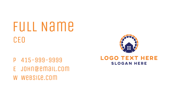 Circle House Rental Business Card Design Image Preview