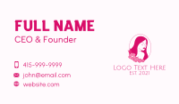 Floral Lady Salon Business Card Preview