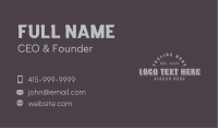Western Brand Wordmark Business Card Image Preview
