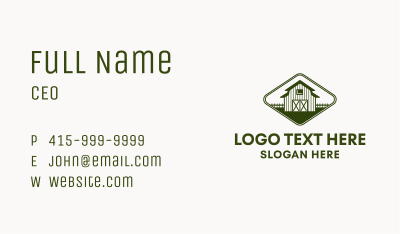 Rustic Old Barn Business Card Image Preview