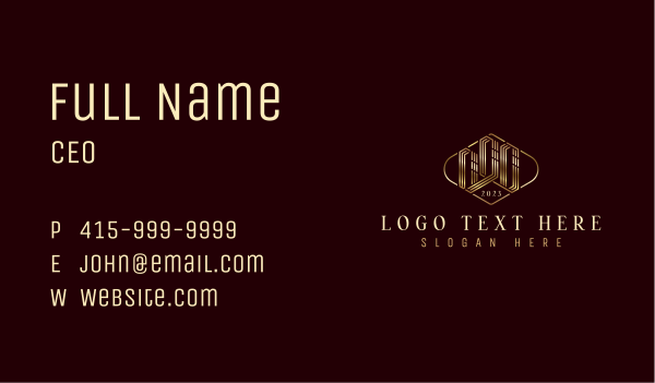 Luxury Realty Residence Business Card Design Image Preview