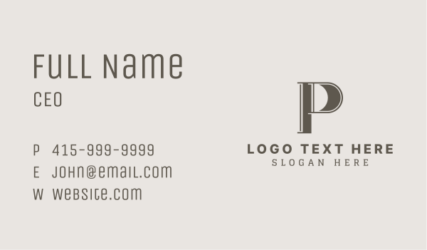 Generic Classic Brand  Business Card Design Image Preview