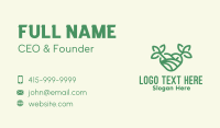 Green Organic Heart Business Card Image Preview
