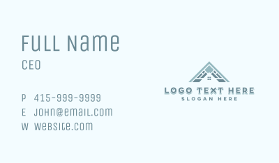Roofing Contractor Renovation Business Card Image Preview