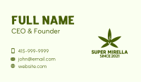 Organic Cannabis Smoke Business Card Image Preview