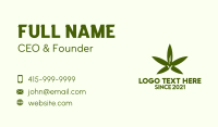 Organic Cannabis Smoke Business Card Image Preview