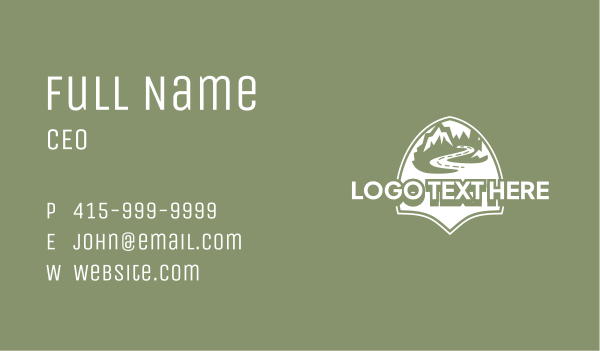 Mountain Road Travel  Business Card Design Image Preview