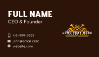 Roof Hammer Contractor Business Card Design