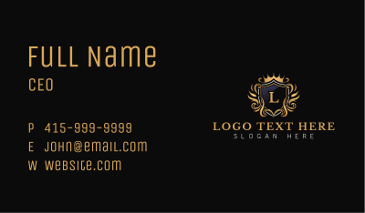 Luxury Crown Royalty Business Card Image Preview
