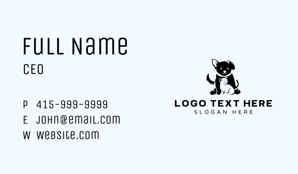 Animal Pet Veterinary  Business Card Design Image Preview