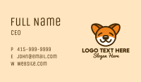 Cute Sleeping Dog Business Card Image Preview