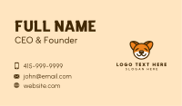Cute Sleeping Dog Business Card Image Preview
