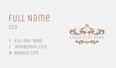 Elegant Floral Boutique Business Card Image Preview