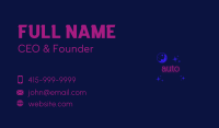 Moon Star Wordmark Business Card Image Preview