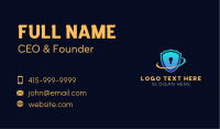 Shield Keyhole Guard Business Card Image Preview