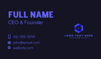 Generic Tech Hexagon Business Card Image Preview